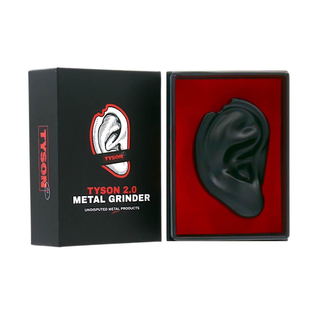 Tyson 2. 0 Métal Grinder Mike Bite 2 pièces-Noir