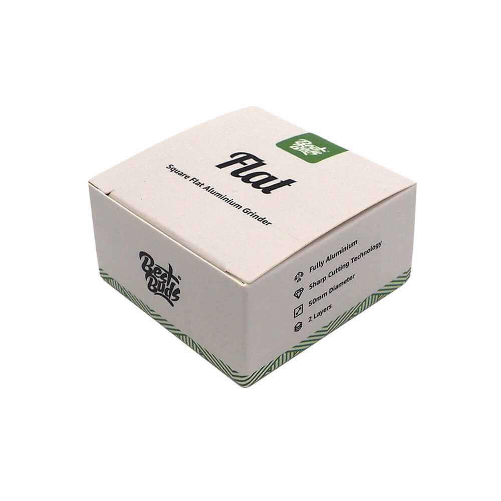 Best Buds Flat Square Aluminium Grinder 2 pièces (50 mm)