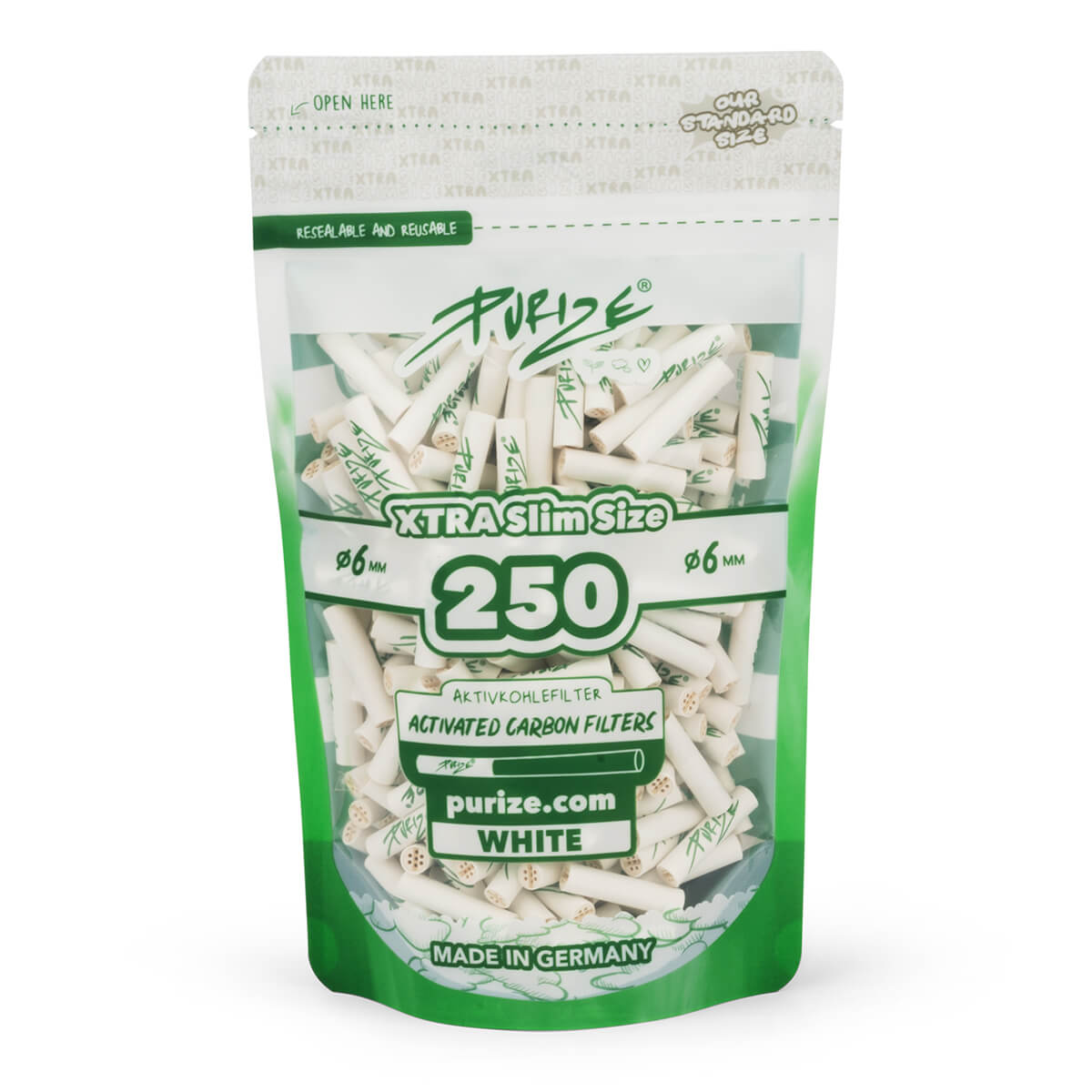 250 filtres PURIZE XTRA Slim Size