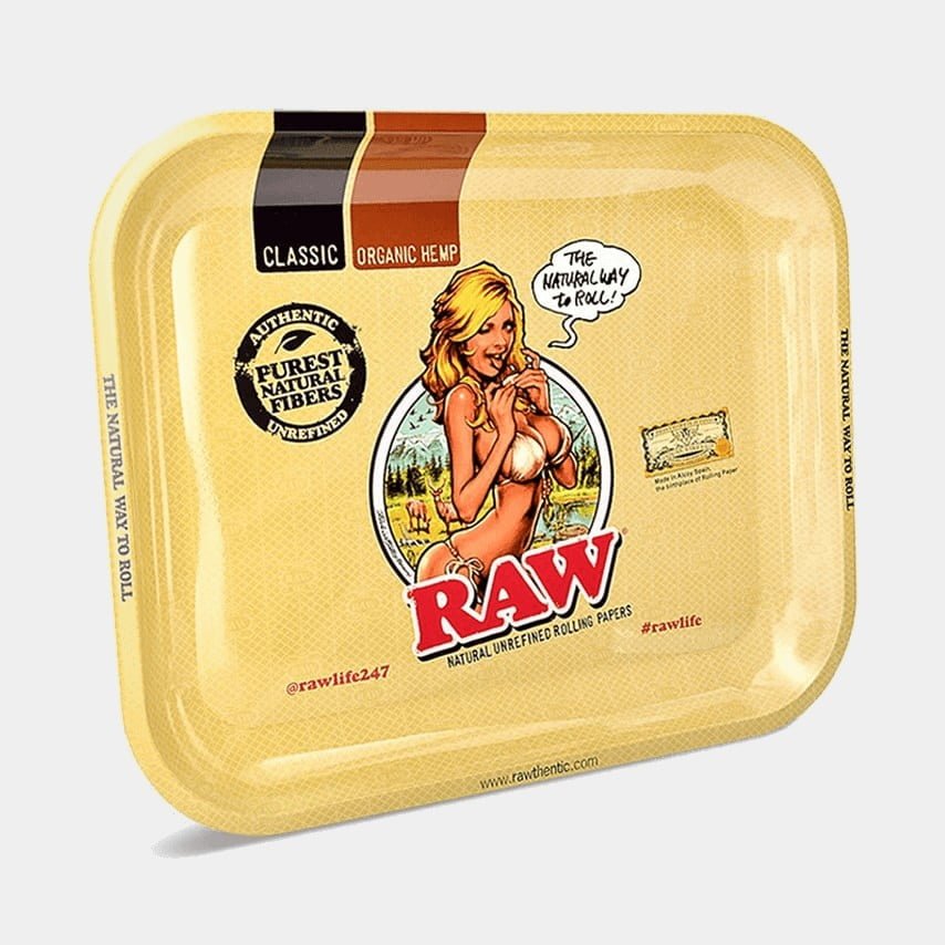 RAW-Plateau à roulettes en métal pour bikini