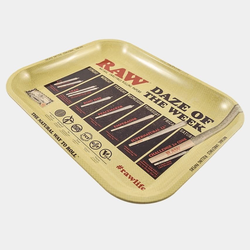 RAW-Grand plateau à rouler en métal Daze Of The Week