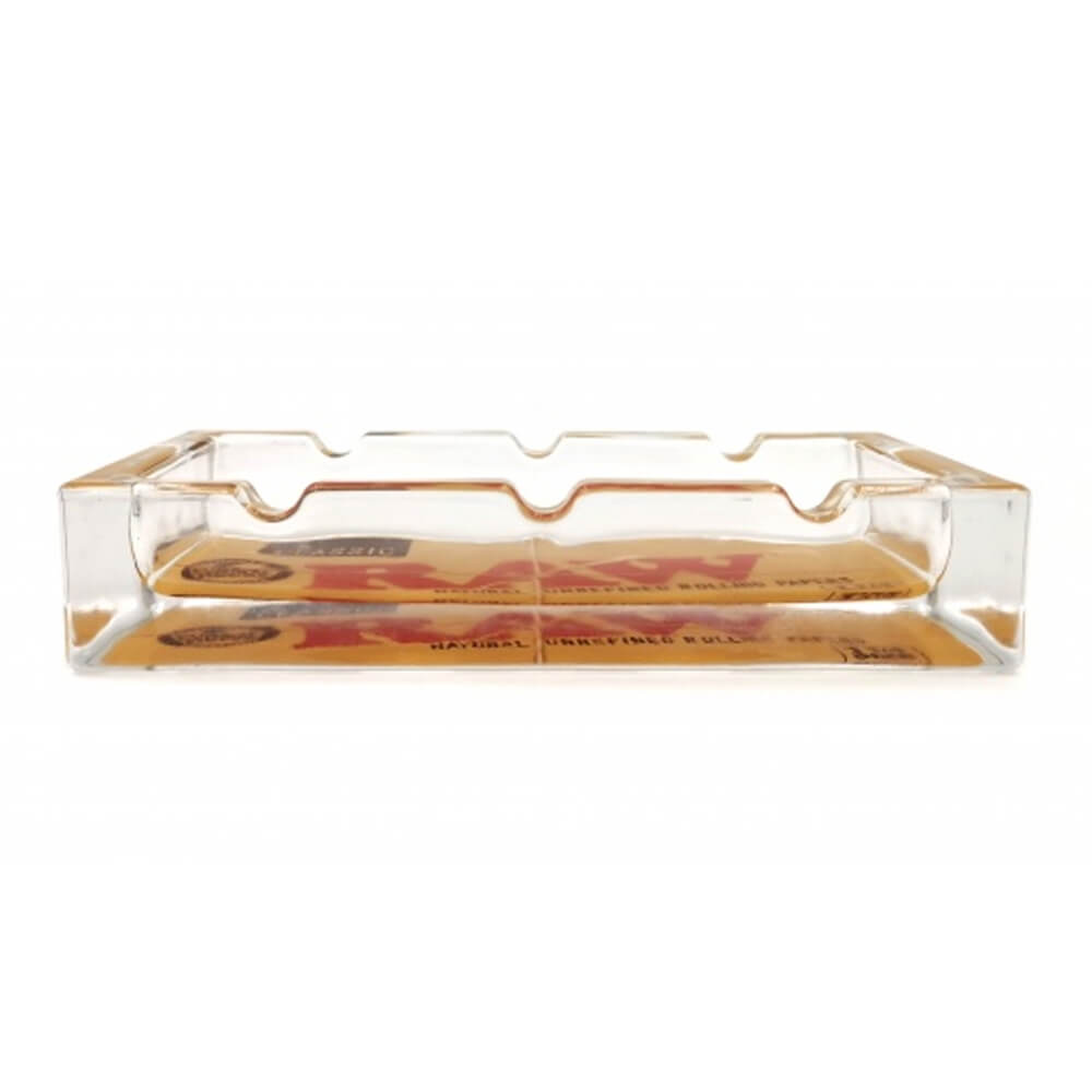 Cendrier rectangulaire en verre RAW 16 cm