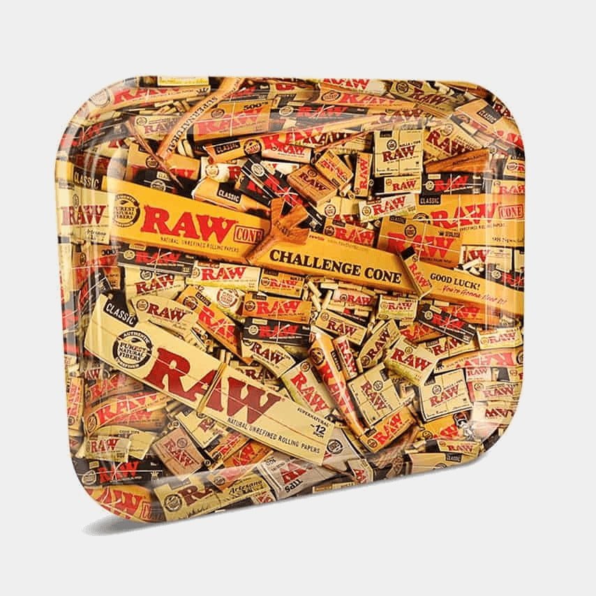 RAW-Plateau à roulettes en métal pour produits mixtes