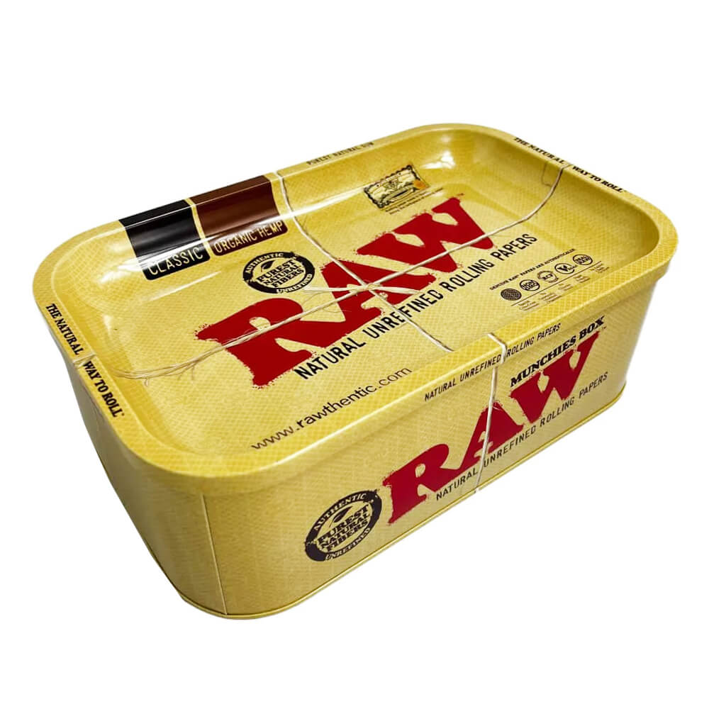 Plateau métallique RAW Munchies Box avec boîte de rangement