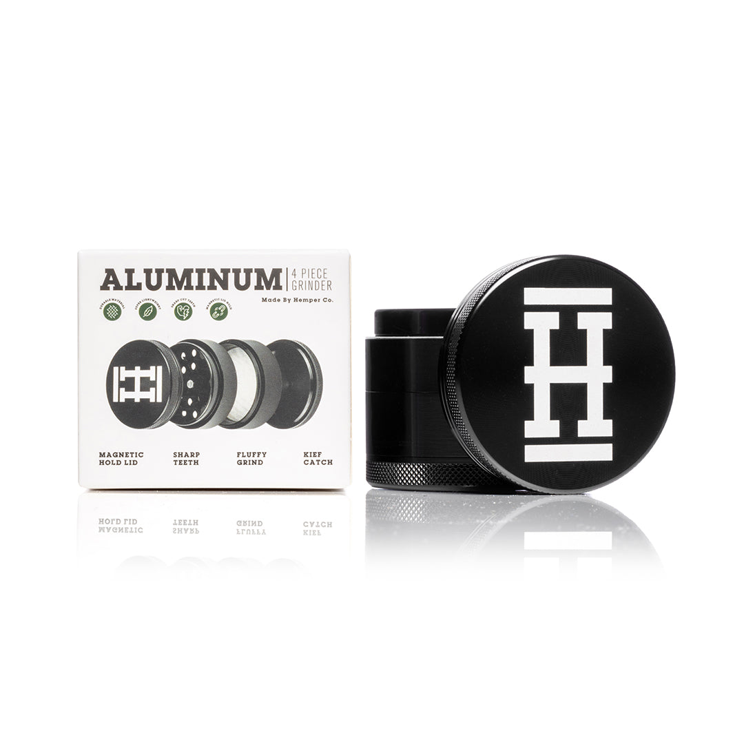 Anodized Aluminum Herb Grinder | 4 Piece 2.2" Large Size