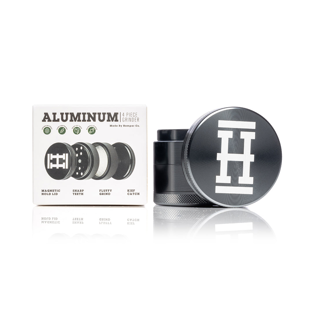 Anodized Aluminum Herb Grinder | 4 Piece 2.2" Large Size