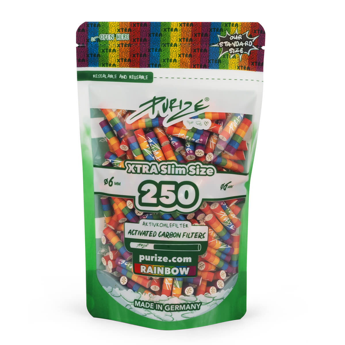 250 filtres PURIZE XTRA Slim Size