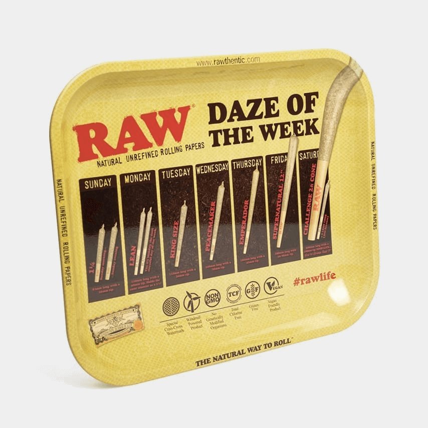RAW-Grand plateau à rouler en métal Daze Of The Week